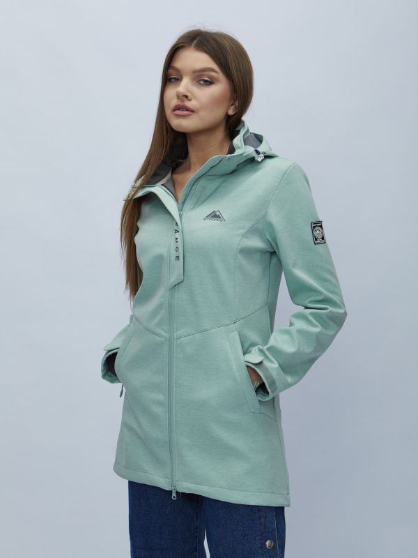 Women's parka MTFORCE spring turquoise 22206Br